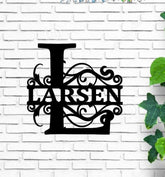Personalized Metal Monogram Sign. Wedding Gift. Family Name Sign. Outdoor Name Sign. Anniversary. Last Name Sign. Metal Sign. Front Door. Decorations