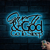 Your Custom Text Words Metal Wall Art Led Light, Personalized Welcome Metal Family Name Sign, Custom Words Led Metal Sign