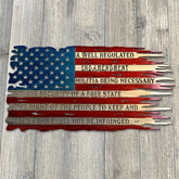Second Amendment Distressed Flag Metal Sign American Flag Metal Sign Decorations