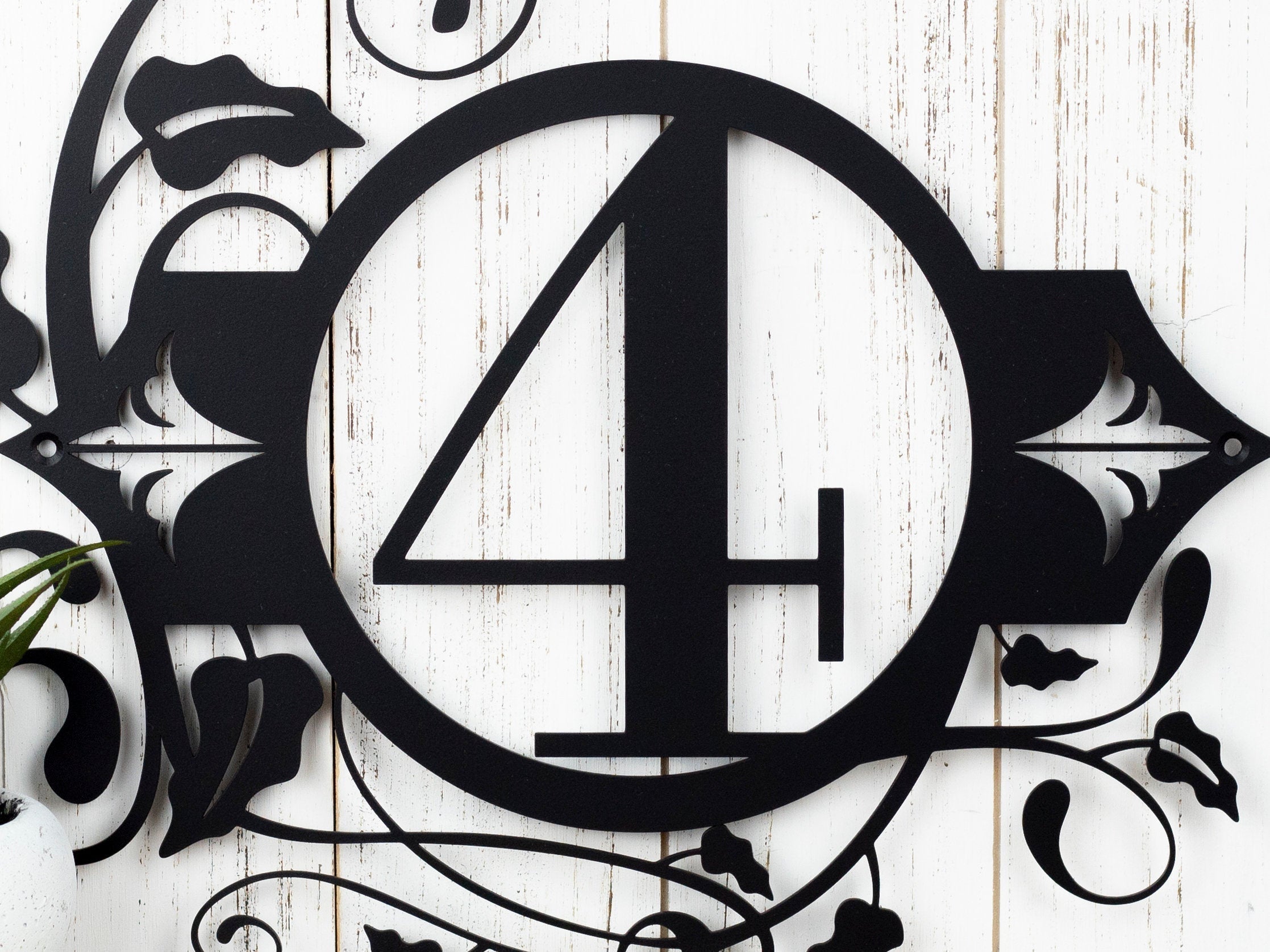 Custom Outdoor House Number Metal Sign 1 Digit, Black, Address Plaque, Metal Sign, Custom Sign, Personalized, Laser Cut Metal Signs Custom Gift Ideas
