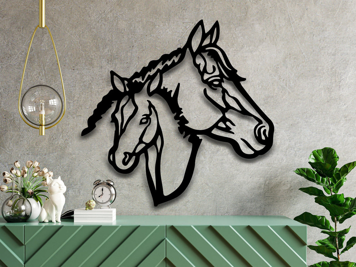 Custom Horses Fence Metal Sign Personalized Metal Horses Sign Farm Sign Horse Ranch Sign Metal Farm Sign Metal Wall Art Laser Cut Metal Signs Custom Gift Ideas