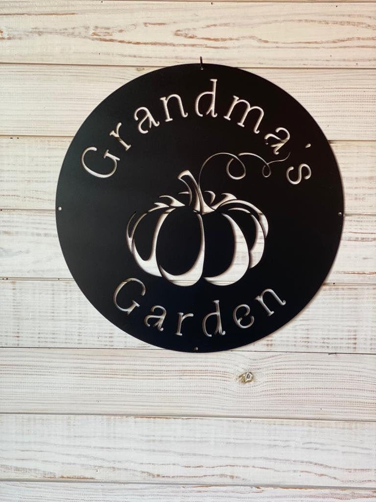 Pumpkin, She Shed Signs, Large Garden Decor, Personalized Garden Sign, Birthday Gifts For Her, Gift For Women Laser Cut Metal Signs Custom Gift Ideas