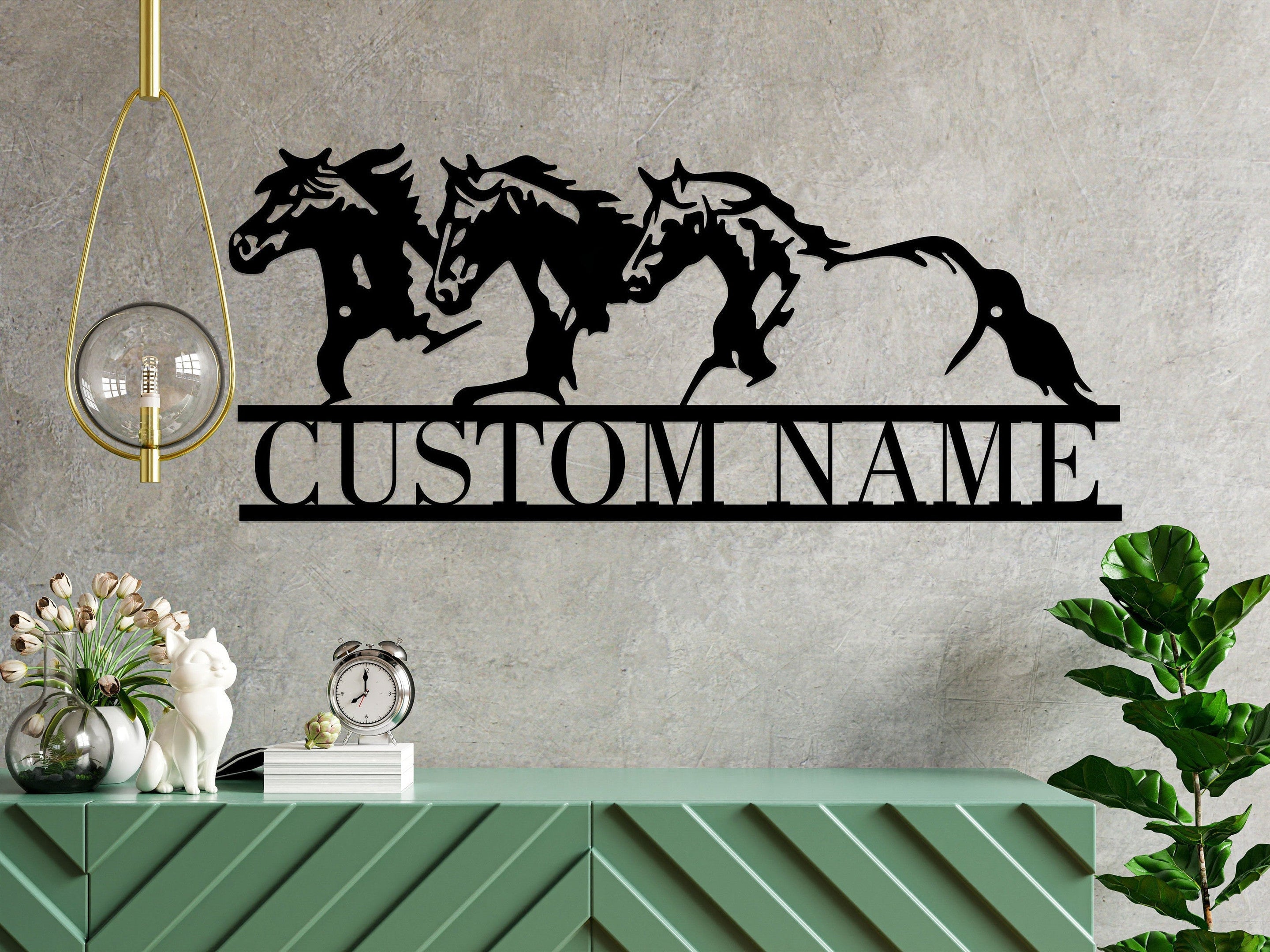 Personalized Metal Horses Sign ,farm Sign, Custom Horse Sign, Metal Name Sign, Farmhouse Decor, Outdoor Family Name Sign, Outdoor Sign Decor Laser Cut Metal Signs Custom Gift Ideas