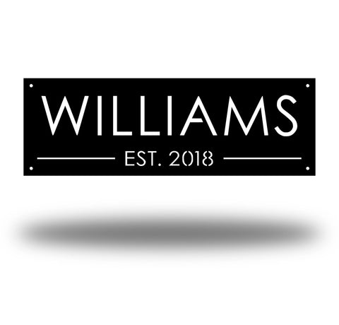 Personalized Metal Sign, Custom Metal Sign, Metal Signs Personalized, Outdoor Signs, Family Name Sign Metal, Last Name Metal Sign, Est Sign Laser Cut Metal Signs Custom Gift Ideas