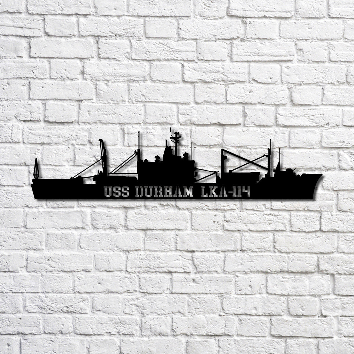 Uss Durham (lka114) Navy Ship Metal Art, Custom Us Navy Ship Cut Metal Sign, Gift For Navy Veteran, Navy Ships Silhouette Metal Art, Navy Home Decor Laser Cut Metal Signs Custom Gift Ideas