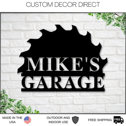 Personalized Gift For Him, Husband Gift, Custom Garage Sign, Metal Shop Sign, Metal Workshop Sign, Metal Sign, Bestseller Laser Cut Metal Signs Custom Gift Ideas