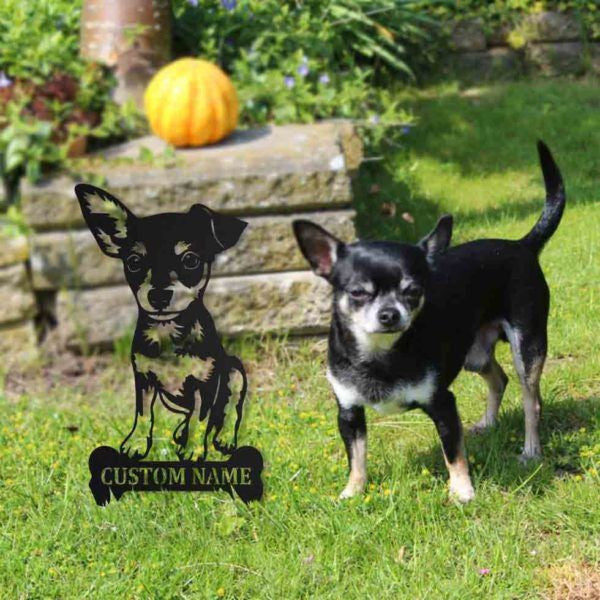 Chihuahua Personalized Metal Wall Decor, Cut Metal Sign, Metal Wall Art, Metal House Sign Laser Cut Metal Signs Custom Gift Ideas