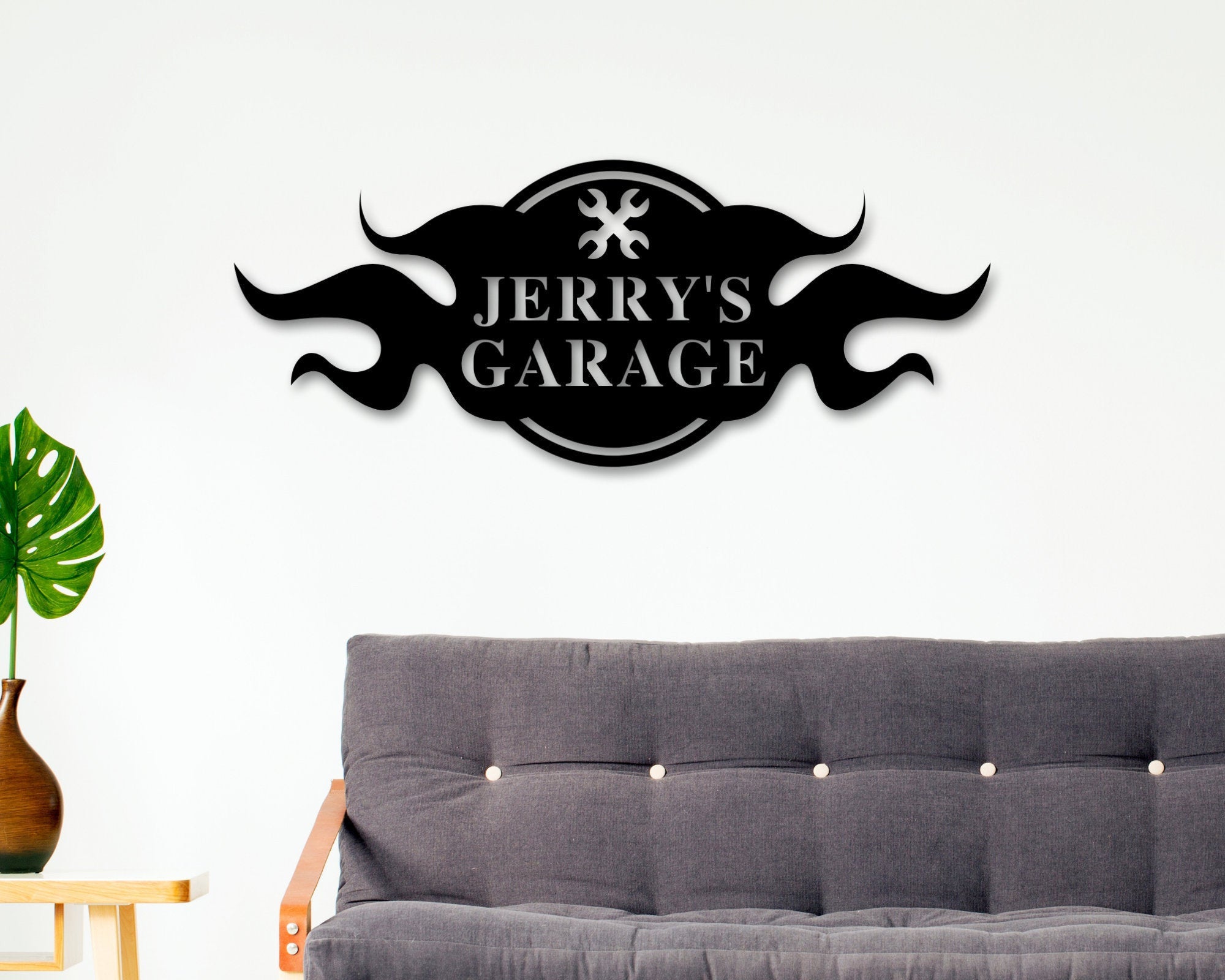 Personalized Gift For Him, Husband Gift, Custom Garage Sign, Metal Shop Sign, Metal Workshop Sign, Metal Sign, Bestseller Laser Cut Metal Signs Custom Gift Ideas