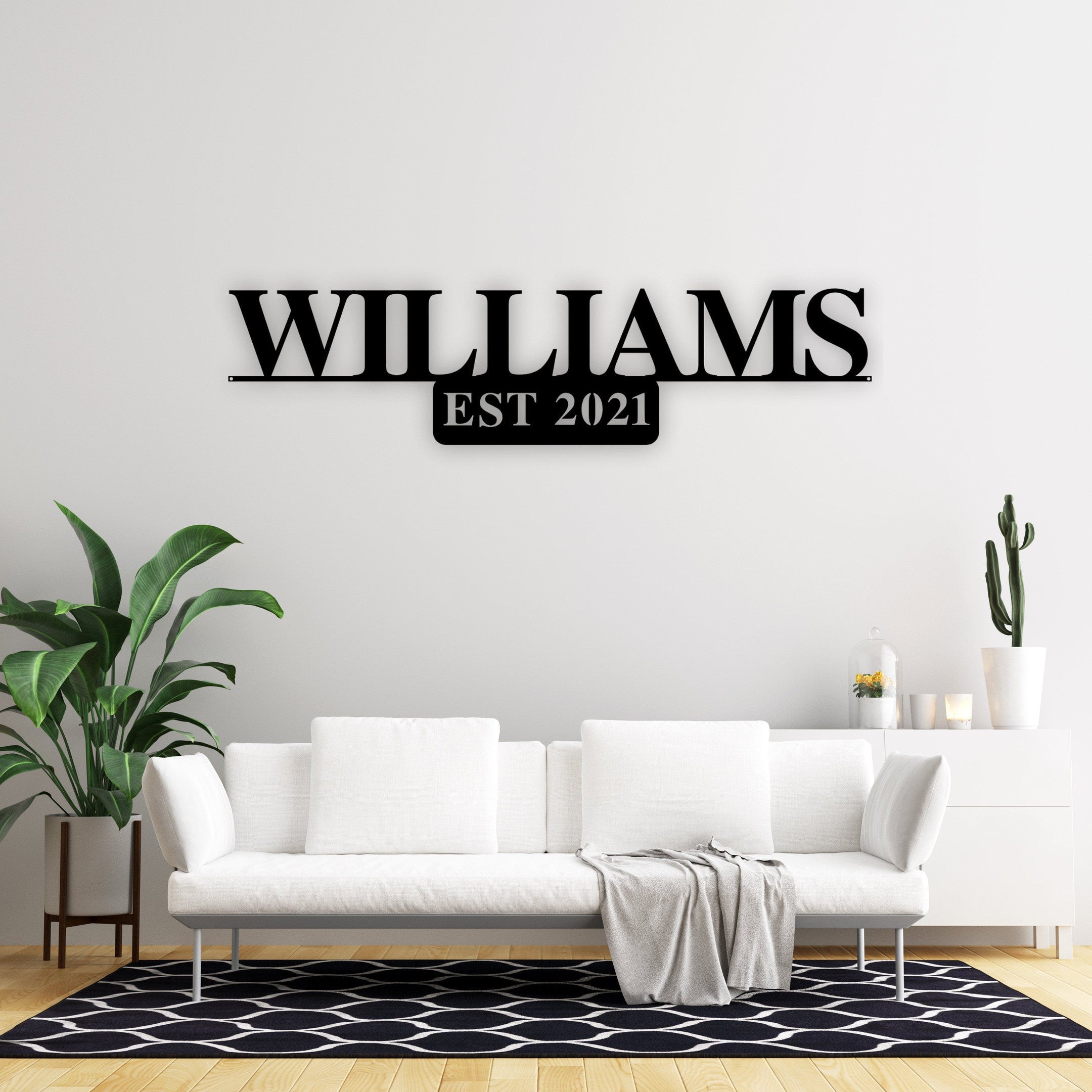 Personalized Family Name Metal Sign With Est Date, Sign For Outdoors, Personalized Metal Sign, Outdoor Signs Family Name Sign Last Name Sign Laser Cut Metal Signs Custom Gift Ideas