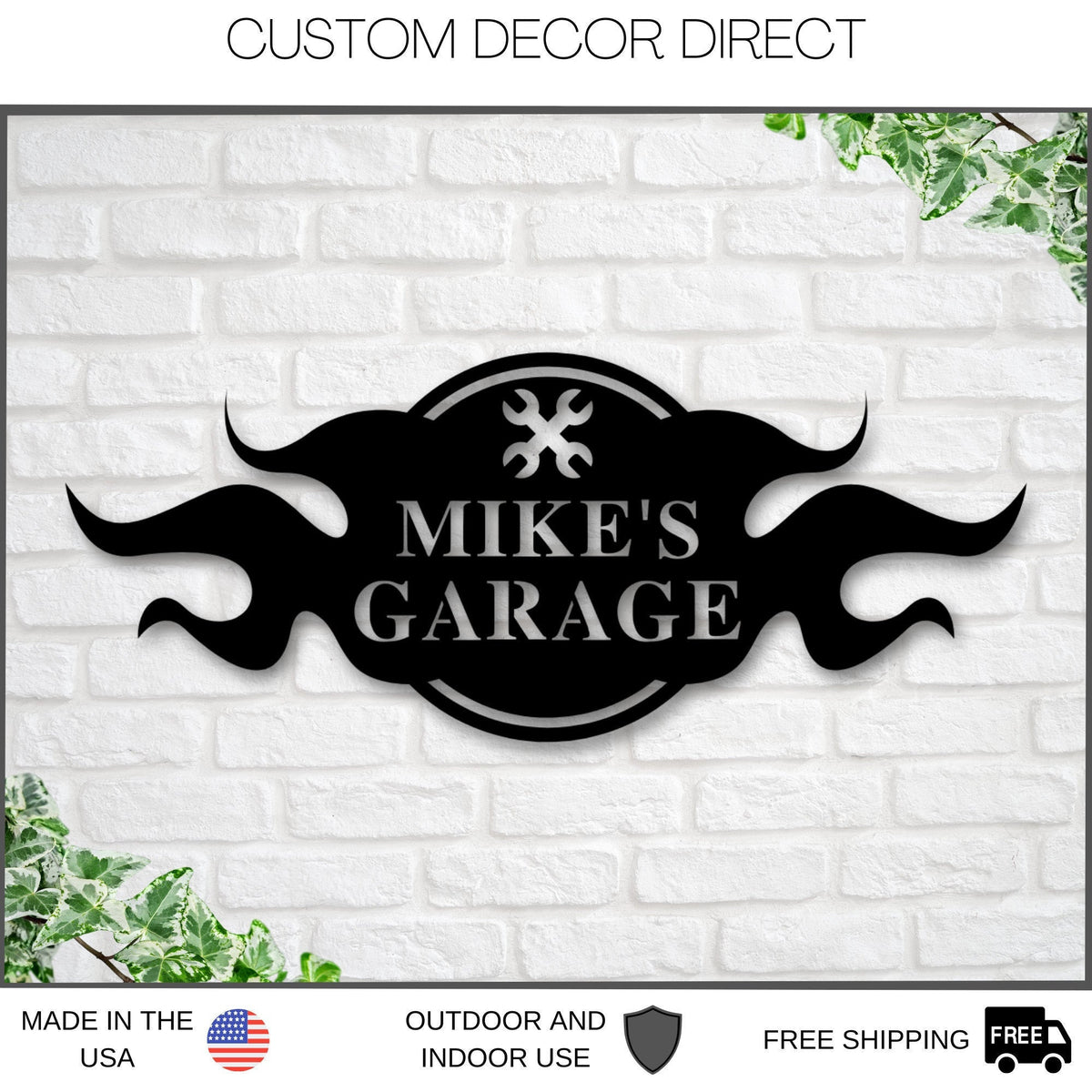 Personalized Gift For Him, Husband Gift, Custom Garage Sign, Metal Shop Sign, Metal Workshop Sign, Metal Sign, Bestseller Laser Cut Metal Signs Custom Gift Ideas