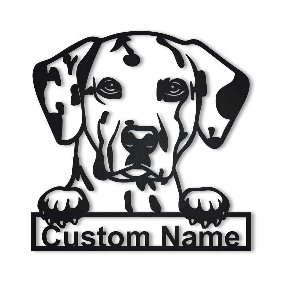 Personalized Dalmatian Dog Metal Sign Art, Dalmatian Dog Metal Sign, Dalmatian Dog Gifts Funny, Dog Gift, Animal Custom Laser Cut Metal Signs Custom Gift Ideas