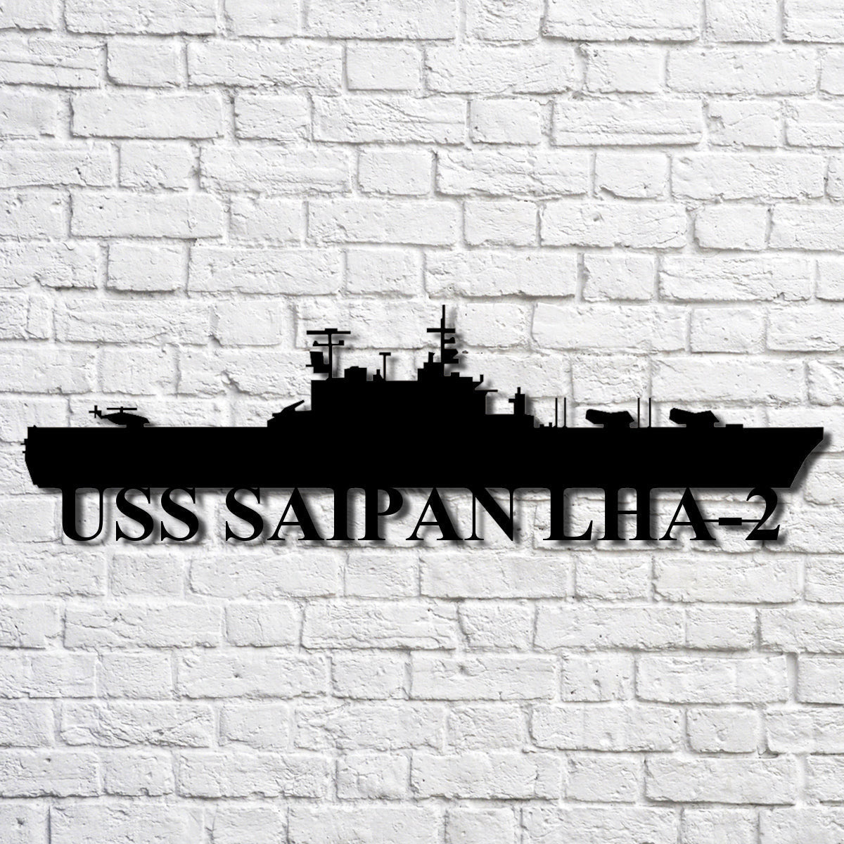 Uss Saipan Lha2 Navy Ship Metal Art, Gift For Navy Veteran, Navy Ships Silhouette Metal Art, Navy Home Decor Laser Cut Metal Signs Custom Gift Ideas