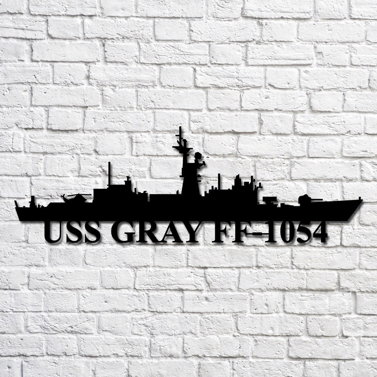 Uss Gray Ff1054 Navy Ship Metal Art, Custom Us Navy Ship Cut Metal Sign, Gift For Navy Veteran, Navy Ships Silhouette Metal Art, Navy Home Decor Laser Cut Metal Signs Custom Gift Ideas