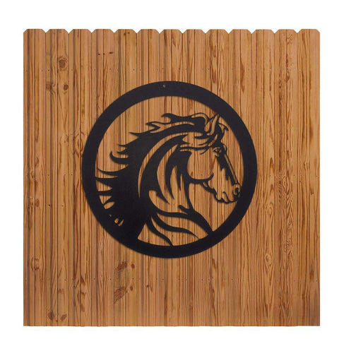 Elegant Horse Head Gate Entrance Sign, Cut Metal Sign, Metal Wall Art, Metal House Sign Laser Cut Metal Signs Custom Gift Ideas