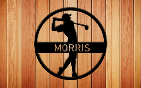 Personalized Golf Sign, Personalized Golf Decor, Golf Wall Art, 19th Hole Sign, Bar Sign, Last Name Metal Sign, Family Name Sign, Golf Sign Laser Cut Metal Signs Custom Gift Ideas