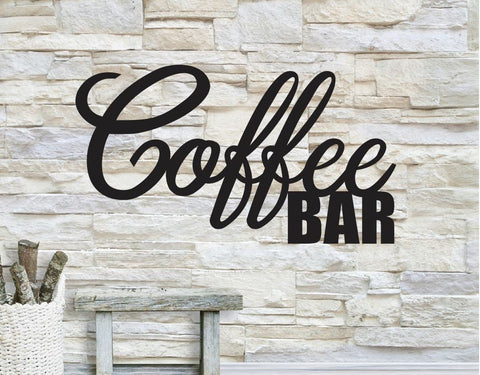 Coffee Bar Metal Wall Art, Coffee Wall Decor, Metal Wall Decor, Home Decor, Coffee Bar Home Decor, Metal Wall Art Words, Wall Art Laser Cut Metal Signs Custom Gift Ideas