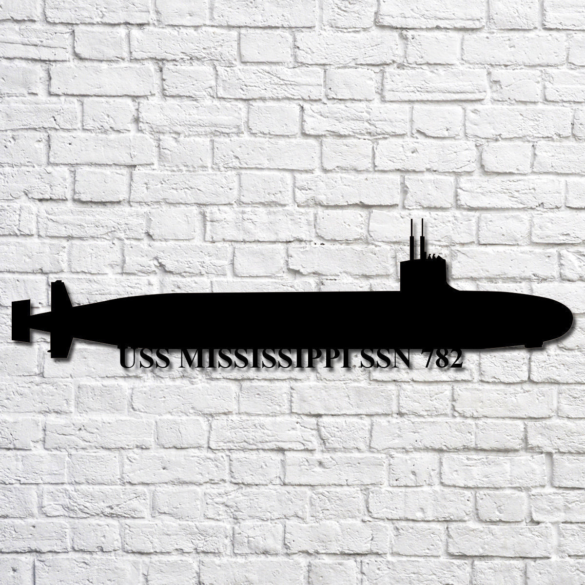 Uss Mississippi Ssn 782 Navy Ship Metal Art, Gift For Navy Veteran, Navy Ships Silhouette Metal Art, Navy Home Decor Laser Cut Metal Signs Custom Gift Ideas