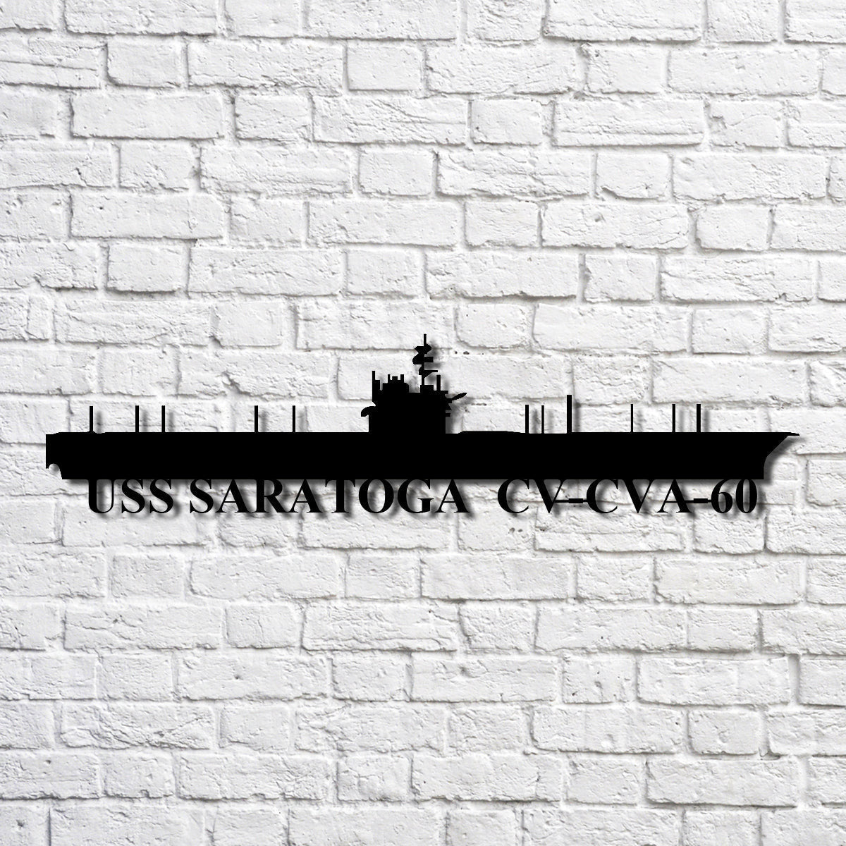Uss Saratoga Cvcva60 Navy Ship Metal Art, Gift For Navy Veteran, Navy Ships Silhouette Metal Art, Navy Home Decor Laser Cut Metal Signs Custom Gift Ideas