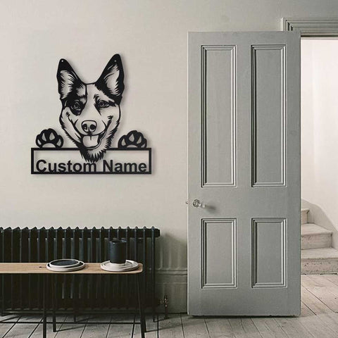 Personalized Australian Cattle Dog Metal Sign Art, Custom Australian Cattle Dog Metal Sign, Dog Gift, Birthday Gift, Animal Funny Gift Laser Cut Metal Signs Custom Gift Ideas