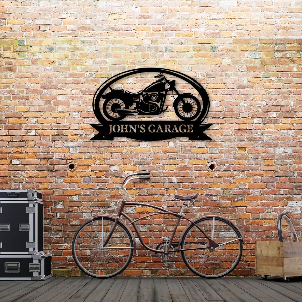 Personalized Motorcycle Metal Wall, Garage Decor, Gift For Father, Custom Text, Biker Gift, Moto Metal Sign, Motorcycle Garage Hanger Laser Cut Metal Signs Custom Gift Ideas