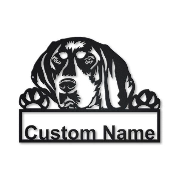 Bluetick Coonhound Dog Personalized Metal Wall Decor, Cut Metal Sign, Metal Wall Art, Metal House Sign Laser Cut Metal Signs Custom Gift Ideas