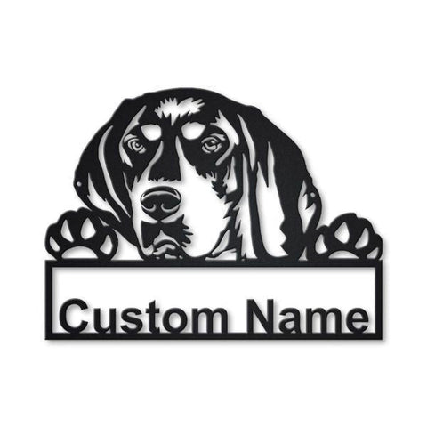 Bluetick Coonhound Dog Personalized Metal Wall Decor, Cut Metal Sign, Metal Wall Art, Metal House Sign Laser Cut Metal Signs Custom Gift Ideas