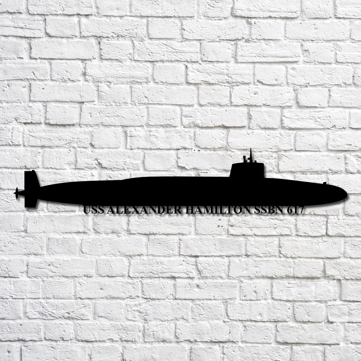 Uss Alexander Hamilton Ssbn 617 Navy Ship Metal Art, Gift For Navy Veteran, Navy Ships Silhouette Metal Art, Navy Home Decor Laser Cut Metal Signs Custom Gift Ideas