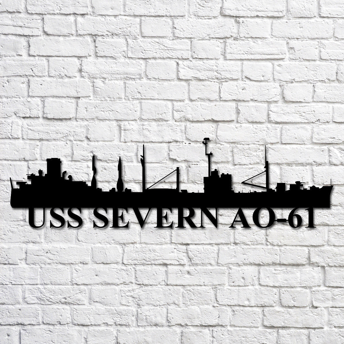 Uss Severn Ao61 Navy Ship Metal Art, Gift For Navy Veteran, Navy Ships Silhouette Metal Art, Navy Home Decor Laser Cut Metal Signs Custom Gift Ideas