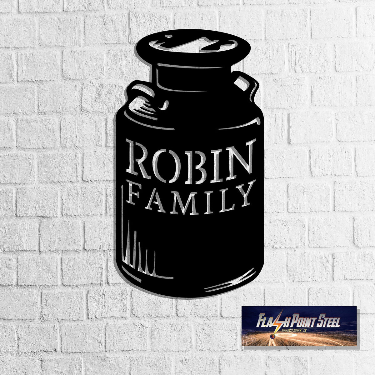 Farmhouse Sign, Milk Can Metal Sign, Personalized Milk Can, Family Sign, Established, Fresh Milk Market, Plasma Cut Steel Sign ,steel Art Laser Cut Metal Signs Custom Gift Ideas