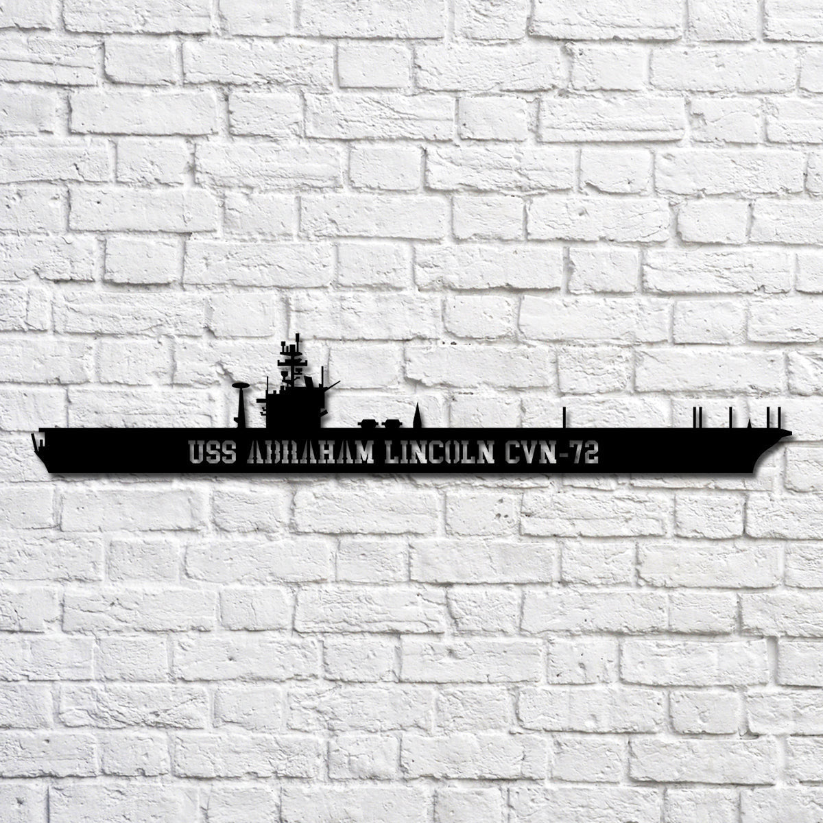 Uss Abraham Lincoln Cvn 72 Navy Ship Metal Art, Custom Us Navy Ship Cut Metal Sign, Gift For Navy Veteran, Navy Ships Silhouette Metal Art, Navy Home Decor Laser Cut Metal Signs Custom Gift Ideas