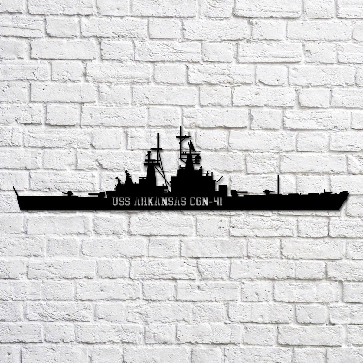 Uss Arkansas Cgn41 Navy Ship Metal Art, Custom Us Navy Ship Cut Metal Sign, Gift For Navy Veteran, Navy Ships Silhouette Metal Art, Navy Home Decor Laser Cut Metal Signs Custom Gift Ideas