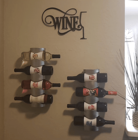 Wine glass home decor sign for kitchen Metal House Sign Laser Cut Metal Signs Custom Gift Ideas