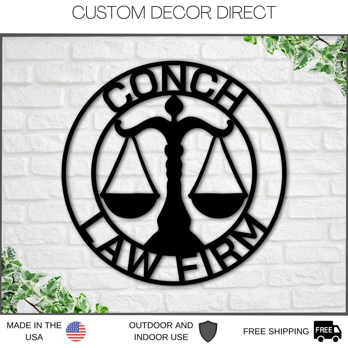 Custom Law Firm Metal Sign, Personalized Lawyer Sign, Lawyer Gift, Attorney Metal Sign, Law Student Gift, Judge Gift, Lawyer Office Decor Laser Cut Metal Signs Custom Gift Ideas