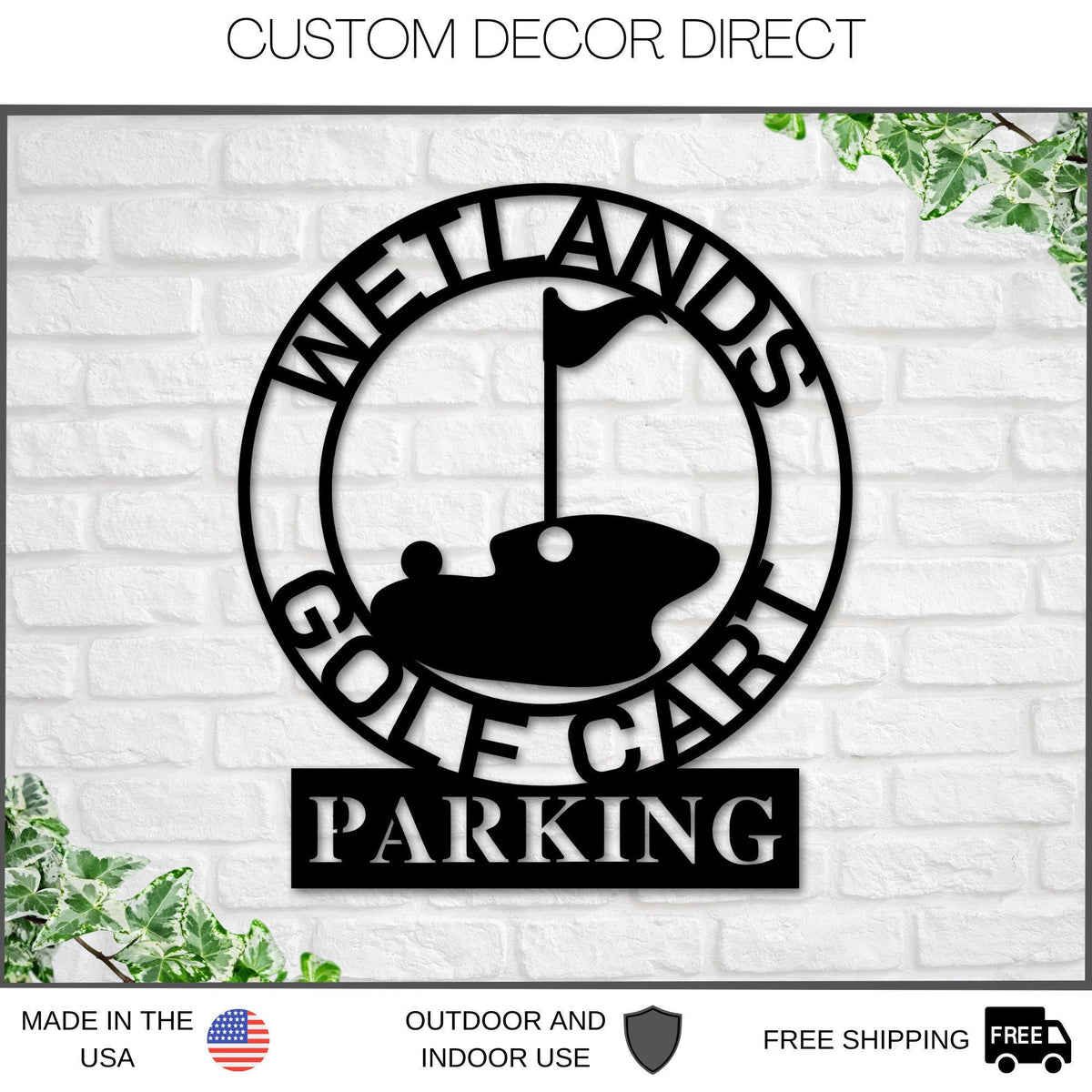 Personalized Golf Sign, Gold Cart Parking Sign, Metal Wall Art, Metal Sign, Custom Golf Sign, Gift For Him, Golf Gifts, Man Cave Sign, Sign Laser Cut Metal Signs Custom Gift Ideas