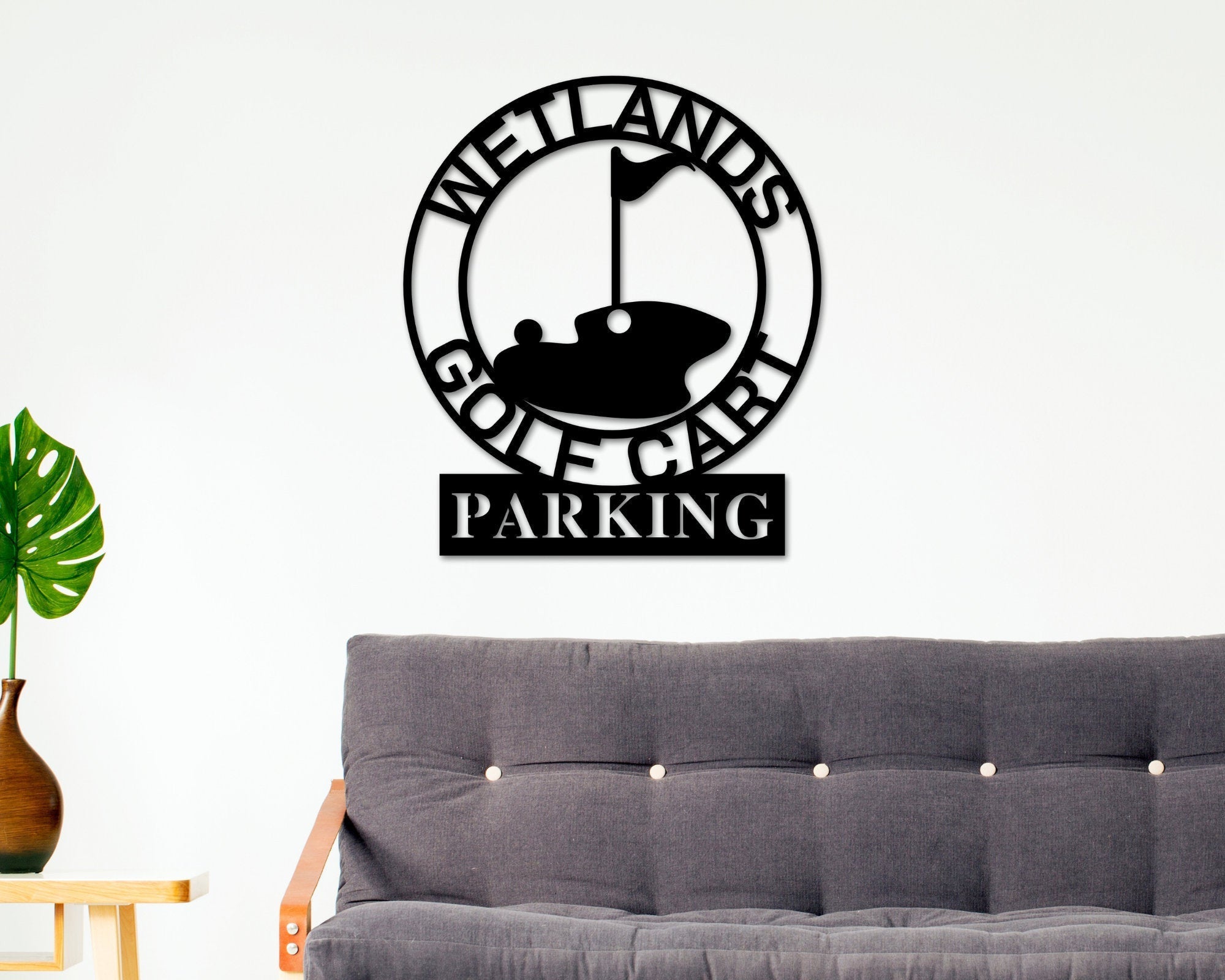 Personalized Golf Sign, Gold Cart Parking Sign, Metal Wall Art, Metal Sign, Custom Golf Sign, Gift For Him, Golf Gifts, Man Cave Sign, Sign Laser Cut Metal Signs Custom Gift Ideas