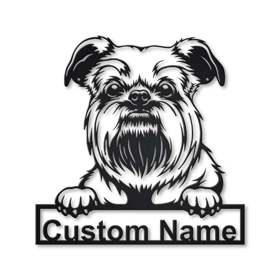 Personalized Griffon Bruxellois Dreed Dog Metal Sign Art, Custom Griffon Bruxellois Dreed Metal Sign, Father's Day Gift, Pets Gift, Laser Cut Metal Signs Custom Gift Ideas