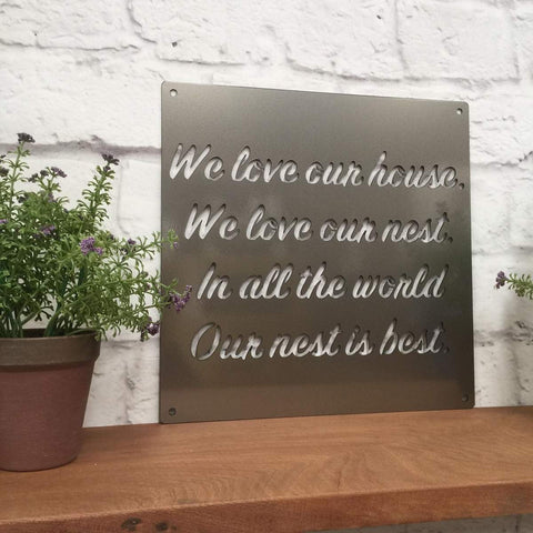 Custom Metal Quote Sign And Sayings, Cut Metal Sign, Metal Wall Art, Metal House Sign Laser Cut Metal Signs Custom Gift Ideas