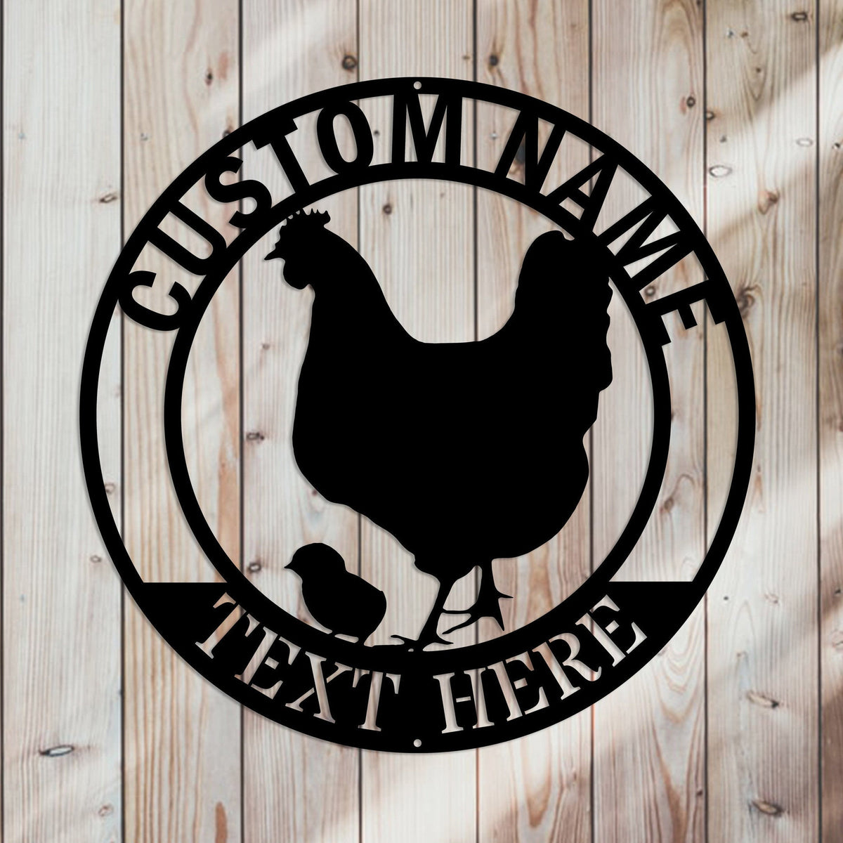 Personalized Chicken Coop Metal Sign, Hen House Sign, Chicken Farm Sign, Metal Sign Farm, Chicken Metal Sign, Family Name Sign Laser Cut Metal Signs Custom Gift Ideas