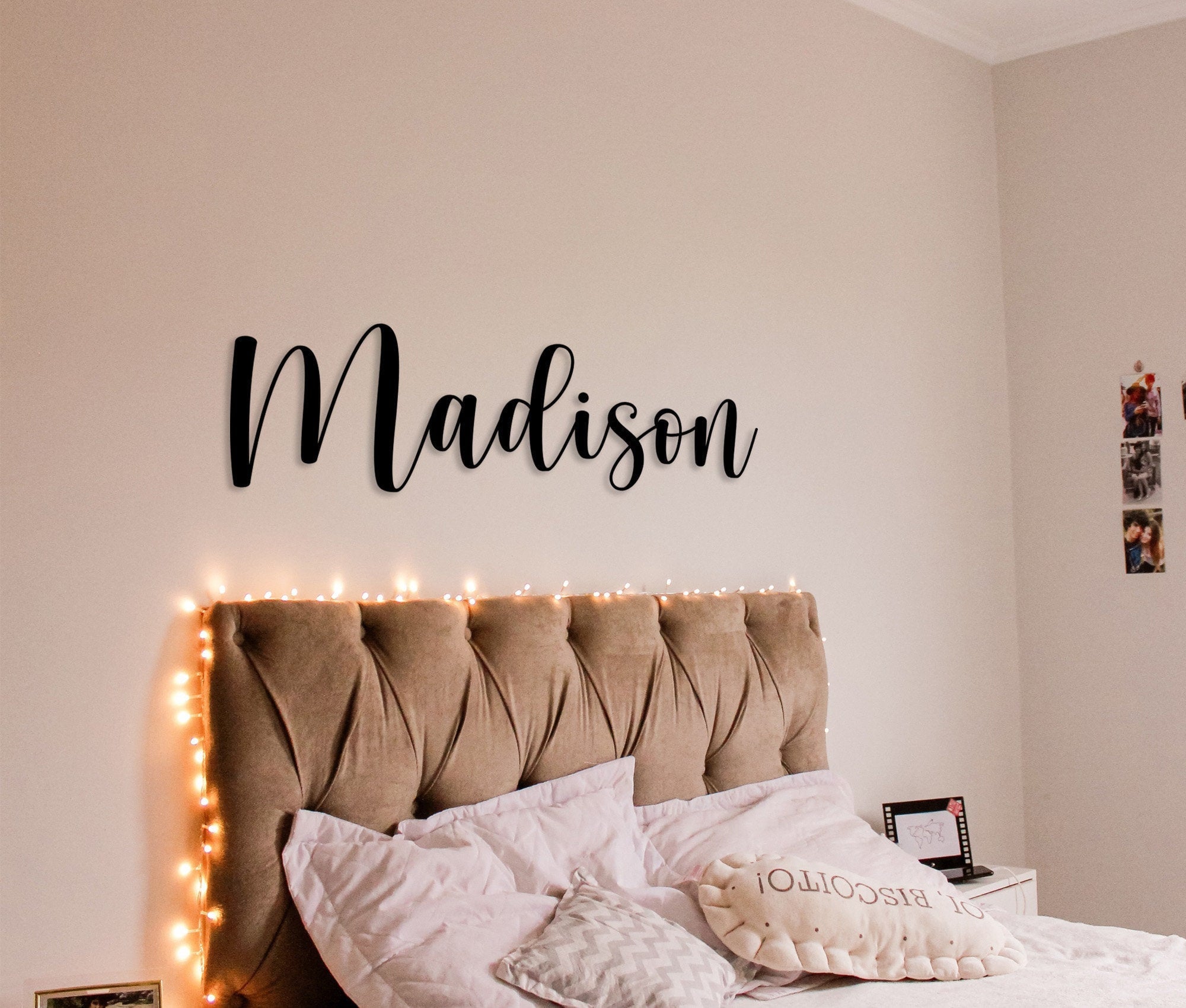 Custom Name Sign Metal Words Nursery Name Sign Custom Name Metal Wall Art Wedding Custom Metal Name Kids Name Family Name Laser Cut Metal Signs Custom Gift Ideas