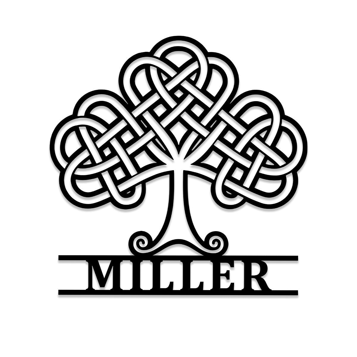 Personalized Tree Of Life Irish Celtic Knot Metal Sign Laser Cut Metal Signs Custom Gift Ideas