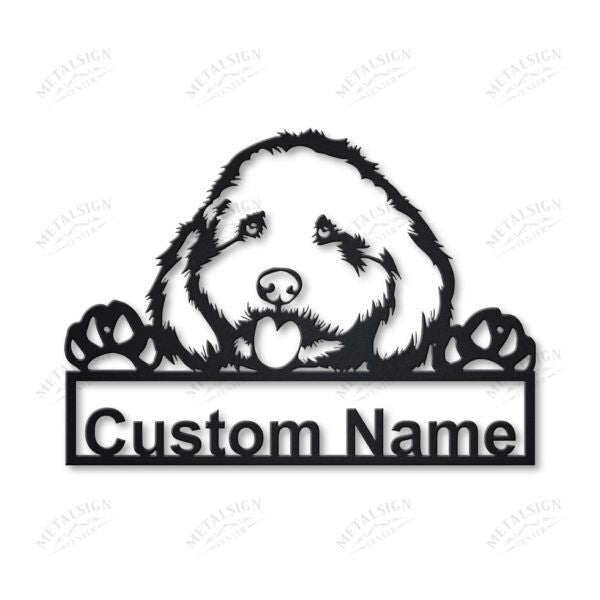Cockapoo Dog Personalized Metal Wall Decor, Cut Metal Sign, Metal Wall Art, Metal House Sign, Metal Laser Cut Metal Signs Custom Gift Ideas