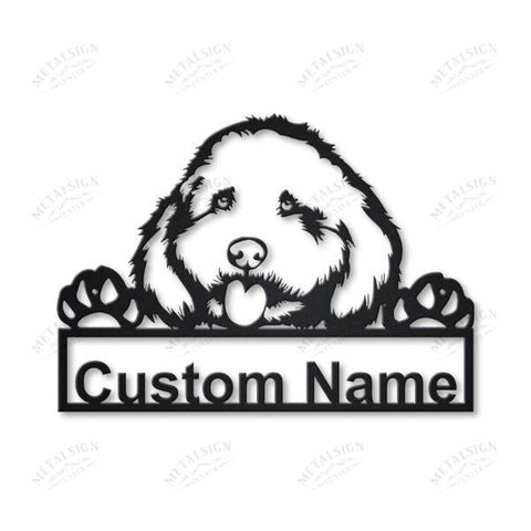 Cockapoo Dog Personalized Metal Wall Decor, Cut Metal Sign, Metal Wall Art, Metal House Sign, Metal Laser Cut Metal Signs Custom Gift Ideas