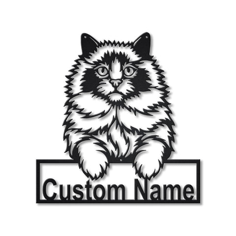 Personalized Ragdoll Cat Metal Sign Art, Custom Ragdoll Cat Metal Sign, Animal Gift, Pets Gift, Birthday Gift Laser Cut Metal Signs Custom Gift Ideas