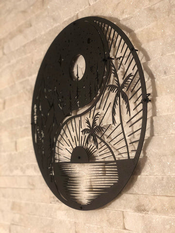 Sun & Moon Decor Wall Art Cut Metal Sign Laser Cut Metal Signs Custom Gift Ideas
