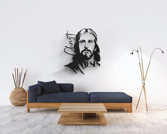 Jesus christ Cut Metal Sign