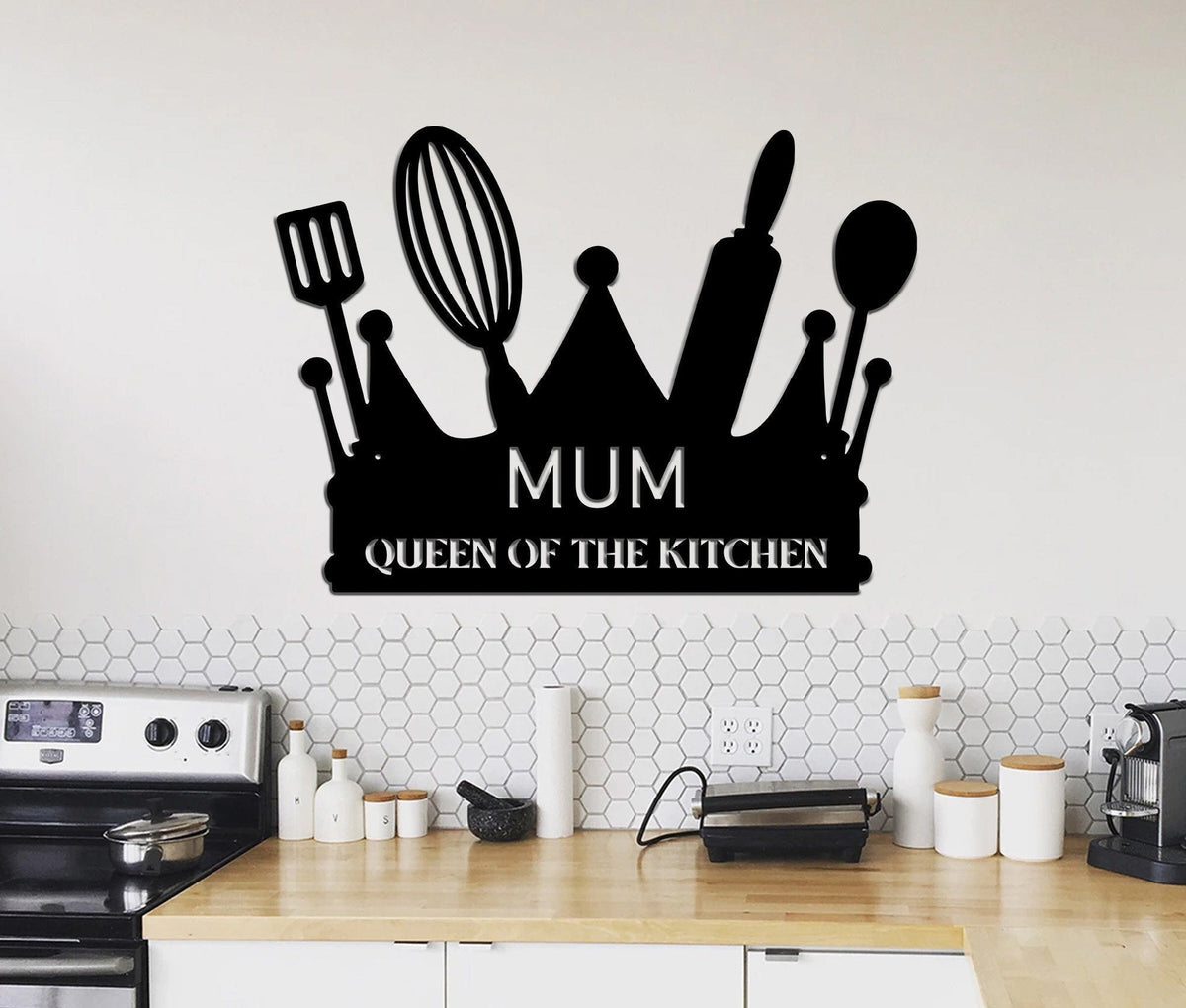 Mum Kitchen Metal Sign, Custom Metal Sign For Kitchen, Personalized Kitchen Signs, Mothers Day Gift, Custom Kitchen Sign, Wall Decor Laser Cut Metal Signs Custom Gift Ideas