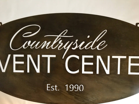 Metal Custom Sign , Oval 4ft Sign, Metal Sign With Your Logo, Laser Cut Oval Sign, Metal Wall Art, Metal House Sign Laser Cut Metal Signs Custom Gift Ideas