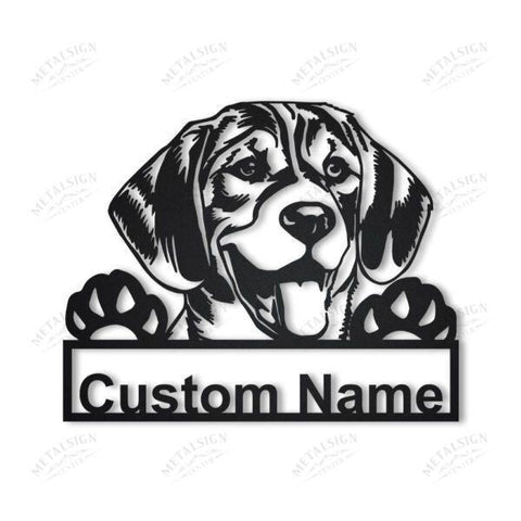 Beagle Personalized Metal Wall Decor, Cut Metal Sign, Metal Wall Art, Metal House Sign Laser Cut Metal Signs Custom Gift Ideas