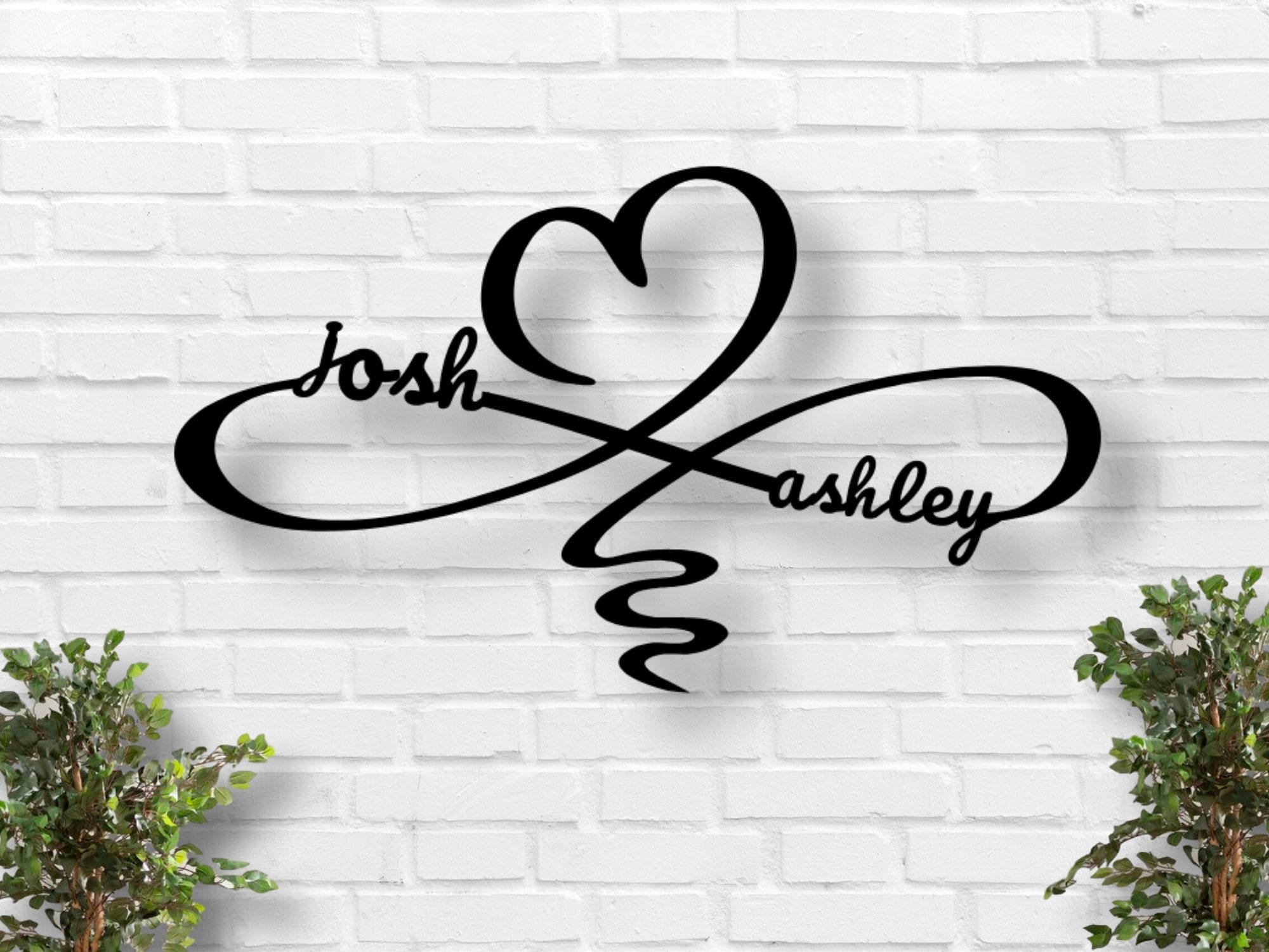 Black Friday Sale, Infinity Sign Containing Names, Personalized Metal Infinity Sign, Infinity Metal Sign, Infinity Sign Name, Infinity Sign, Laser Cut Metal Signs Custom Gift Ideas