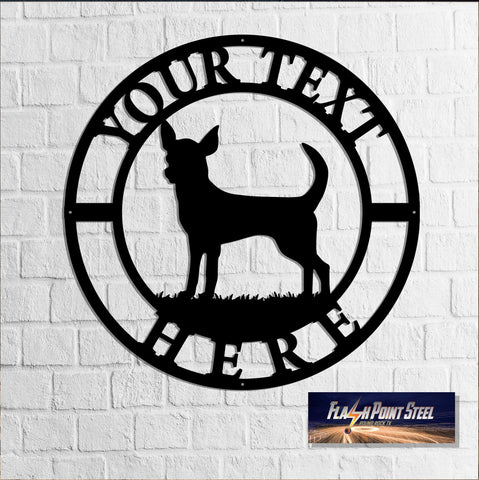 Chihuahua Dog Sign, Metal Sign, Dog House, Dog Sign, Entrance Sign, Art Decor, Metal Art, Personalized Dog Sign, Custom Text Dog Sign Laser Cut Metal Signs Custom Gift Ideas